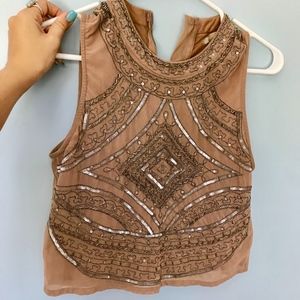 URBAN OUTFITTERS beaded blouse